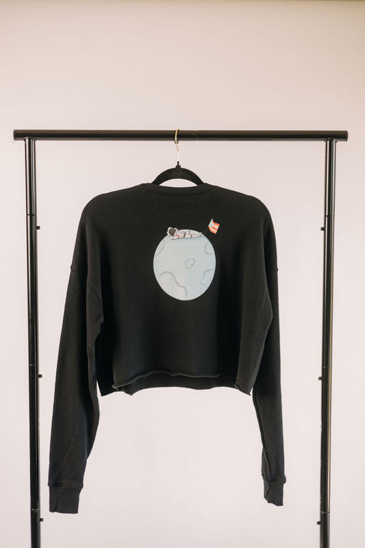 (UNCIRCULATED) PR EN LA LUNA CROPPED TOP SWEATSHIRT