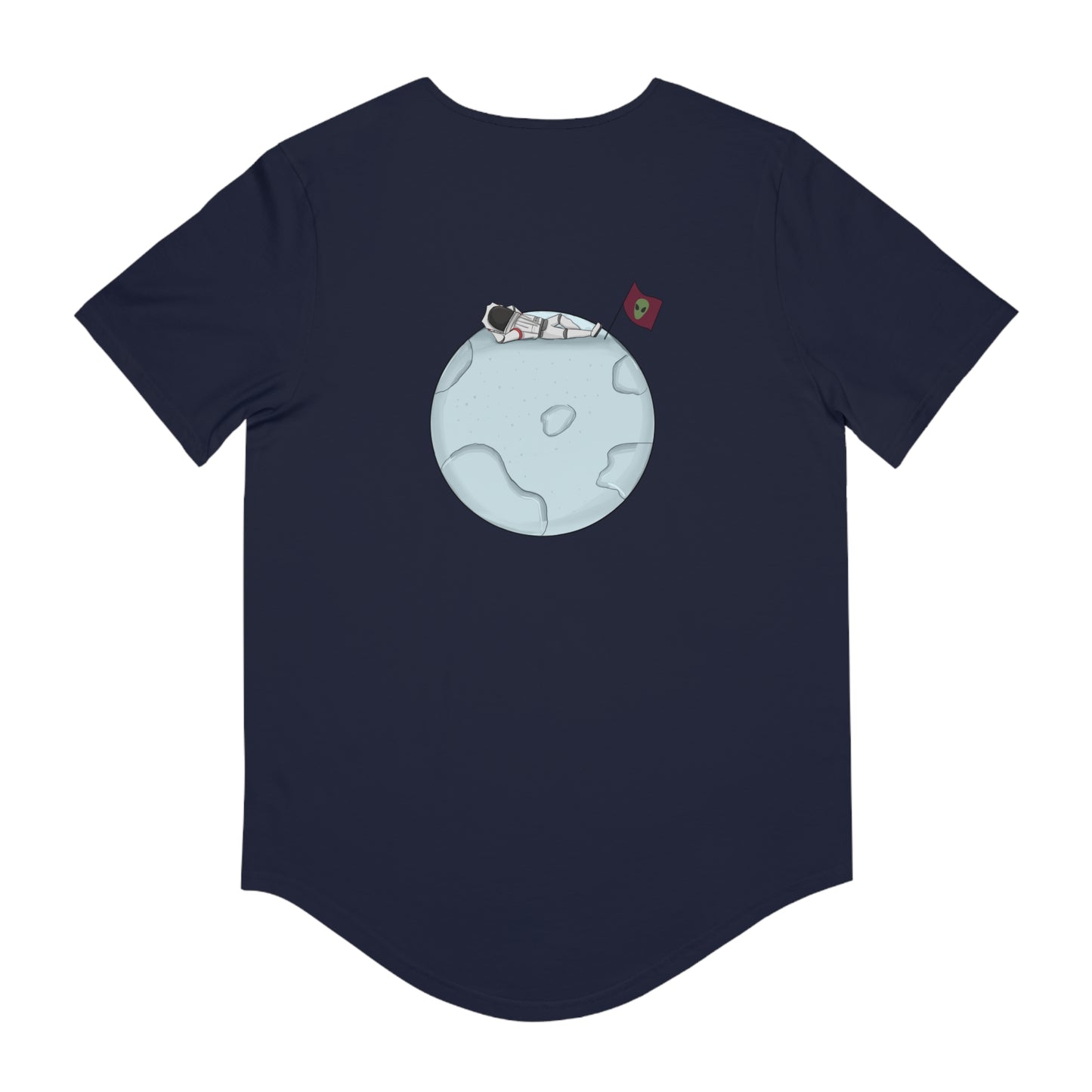 ALIEN BY THE MOON (CURVED SHIRT)