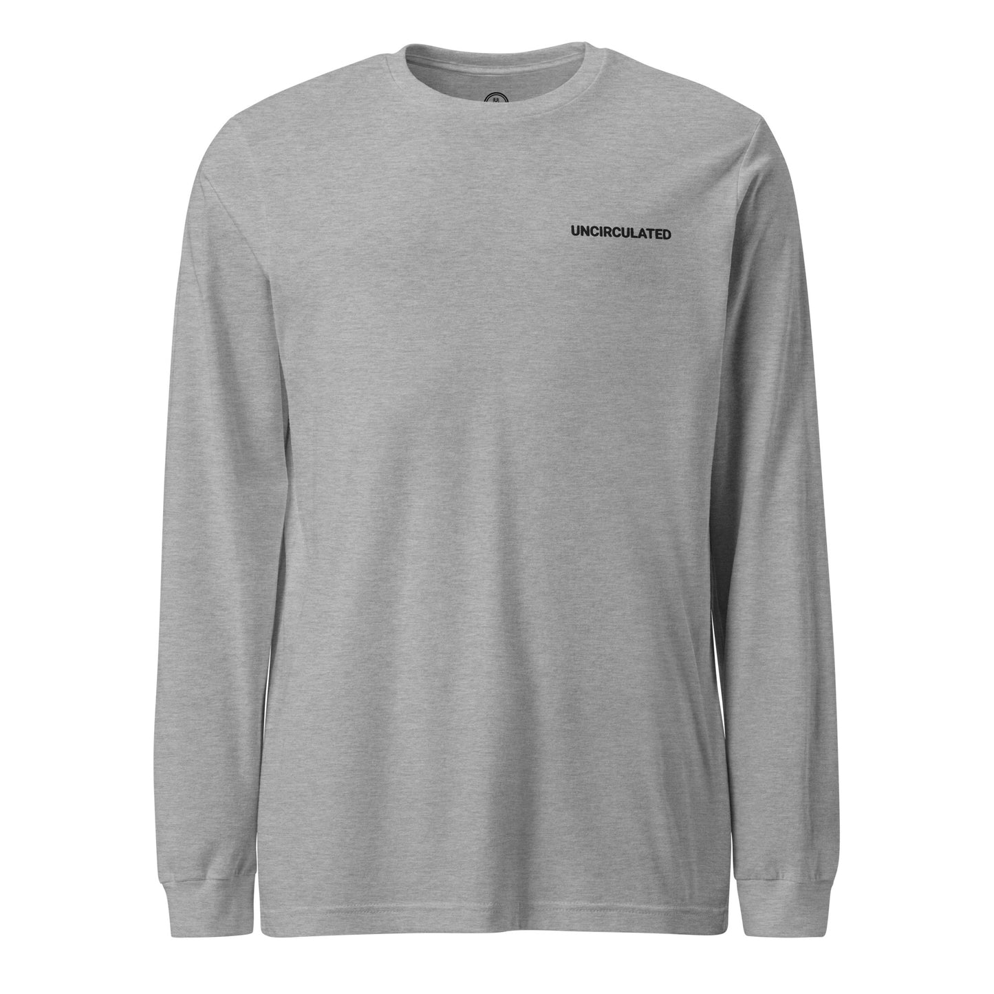 (UNCIRCULATED) BLACK FONT / EMBROIDERED LONG SLEEVE TEE