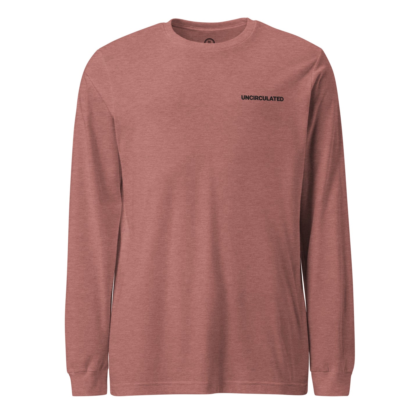 (UNCIRCULATED) BLACK FONT / EMBROIDERED LONG SLEEVE TEE