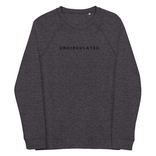 (UNCIRCULATED) BLACK FONT / CENTER EMBROIDERED SWEATSHIRT